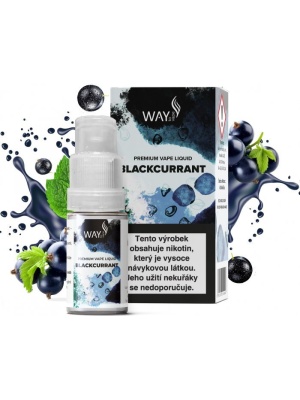 Ostatní Liquid WAY to Vape Blackcurrant 10ml-12mg