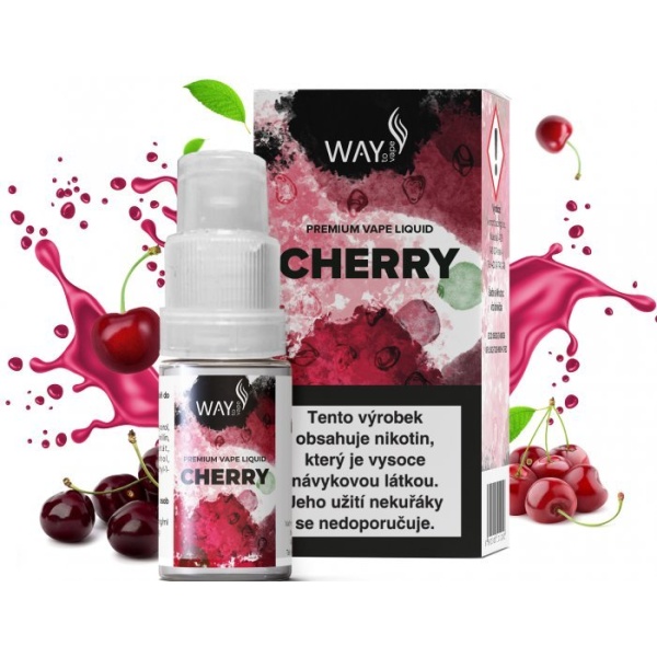 Ostatní Liquid WAY to Vape Cherry 10ml-3mg