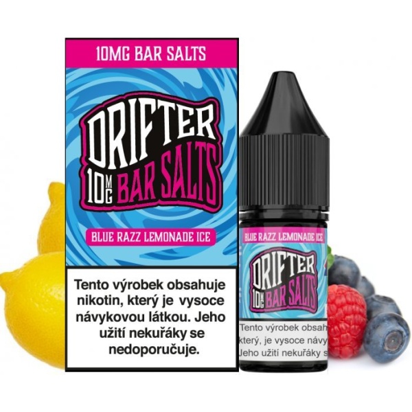 Juice Sauz Liquid Drifter Bar Salts Blue Razz Lemonade Ice 10ml - 10mg