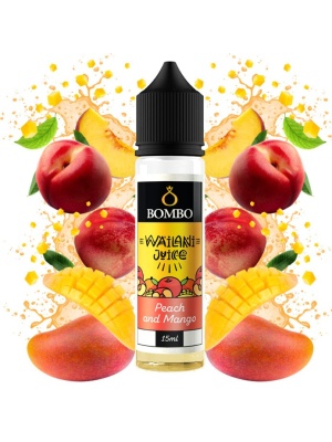 Příchuť Bombo Wailani Juice S&V 15ml Peach and Mango (Broskev a mango)