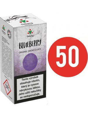 Liquid Dekang Fifty Blueberry 10ml - 3mg (Borůvka)