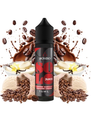 Příchuť Bombo Solo Juice S&V 15ml Coffee Vanilla Custard Cream (Káva s vanilkovým krémem)