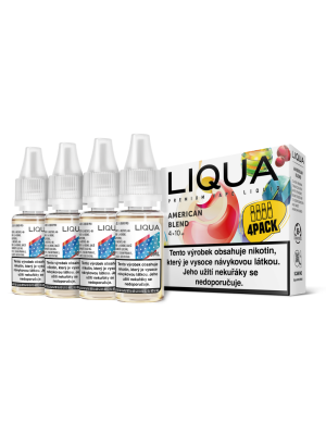 American Blend 4x10ml  (Americký míchaný tabák) - Liquid LIQUA Elements 4Pack - 12 mg
