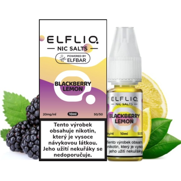 Elf Bar Liquid ELFLIQ Nic SALT Blackberry Lemon 10ml - 20mg