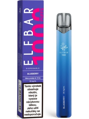 Elf Bar 1000 elektronická cigareta 20mg Blueberry