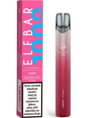Elf Bar 1000 elektronická cigareta 20mg Cherry