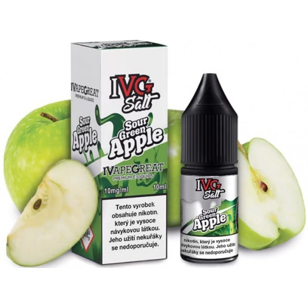 Liquid IVG SALT Sour Green Apple 10ml - 10mg