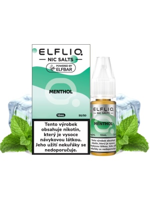 Elf Bar Liquid ELFLIQ Nic SALT Menthol 10ml - 20mg