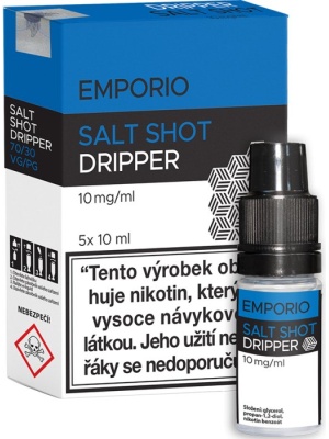 Emporio Booster SALT SHOT Dripper 5x10ml 10mg 5PACK