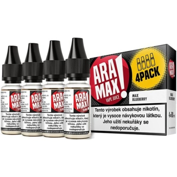 Liquid ARAMAX 4Pack Max Blueberry 4x10ml-3mg
