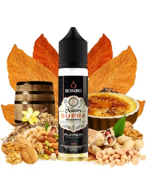 Příchuť Bombo Platinum Tobaccos S&V 15ml Nutty Supra Reserve (Tabák s karamelem a oříškovým máslem)