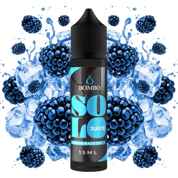 Příchuť Bombo Solo Juice S&V 15ml Blue Razz Ice (Ledová modrá malina)