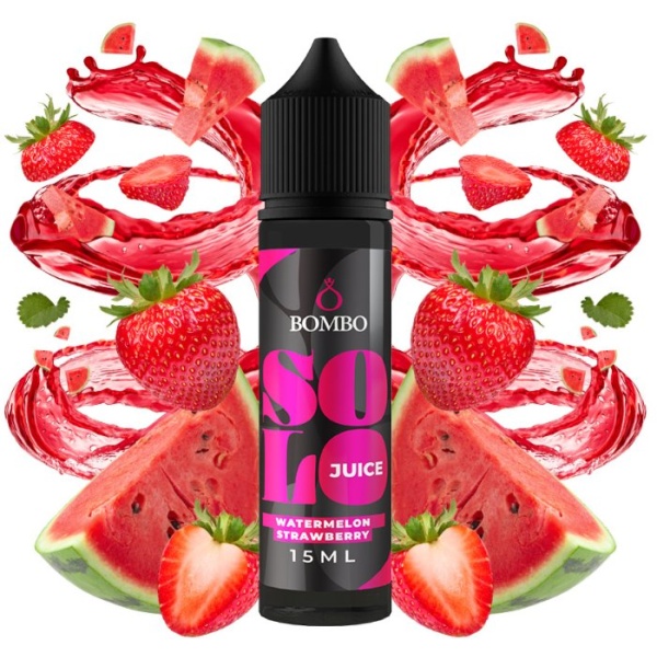 Příchuť Bombo Solo Juice S&V 15ml Watermelon Strawberry (Vodní meloun a jahoda)