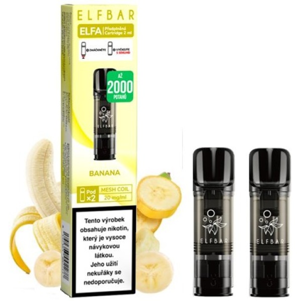 Elf Bar ELFA Pods cartridge 2Pack Banana 20mg