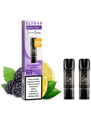 Elf Bar ELFA Pods cartridge 2Pack Blackberry Lemon 20mg 2Pack