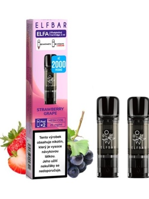 Elf Bar ELFA Pods cartridge 2Pack Strawberry Grape 20mg