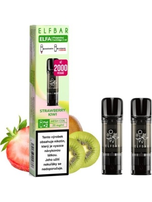 Elf Bar ELFA Pods cartridge 2Pack Strawberry Kiwi 20mg