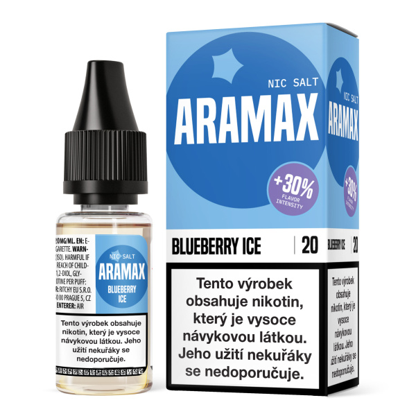 Liquid Aramax Nic Salt - Blueberry Ice 10ml