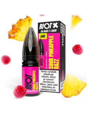 Riot Labs Liquid RIOT X Salt Sour Pineapple Razz (Ananas a nakyslá malina) 10ml-10mg