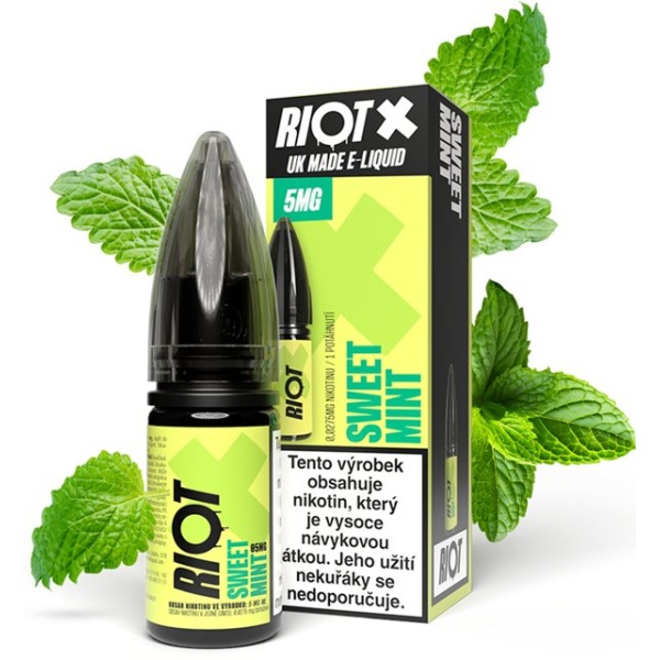 Riot Labs Liquid RIOT X Salt Sweet Mint (Jemná máta) 10ml-20mg