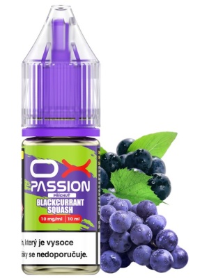 Liquid OXVA OX PASSION Salts Blackcurrant Squash 10ml - 10mg
