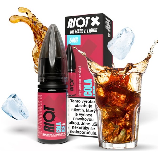 Riot Labs Liquid RIOT X Salt Cola Ice (Ledová cola) 10ml-20mg