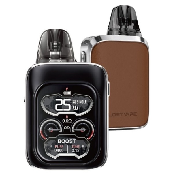 LostVape Lost Vape URSA Baby 3 Pro Pod elektronická cigareta 1300mAh Espresso Leather