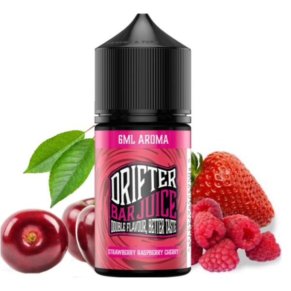 Ostatní Příchuť Drifter Bar Juice S&V 6ml Strawberry Raspberry Cherry