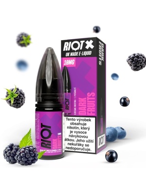Riot Labs Liquid RIOT X Salt Dark Fruits (Tmavá bobulovitá směs) 10ml-20mg