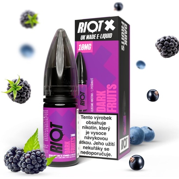 Riot Labs Liquid RIOT X Salt Dark Fruits (Tmavá bobulovitá směs) 10ml-20mg