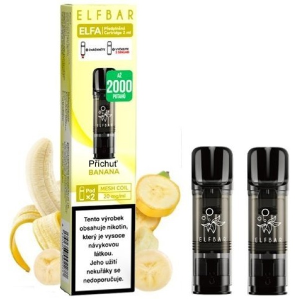 Elf Bar ELFA Pods cartridge 2Pack Banana 20mg