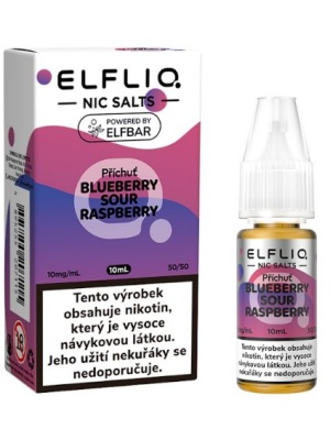 Elf Bar Liquid ELFLIQ Nic SALT Blueberry Sour Raspberry 10ml - 10mg
