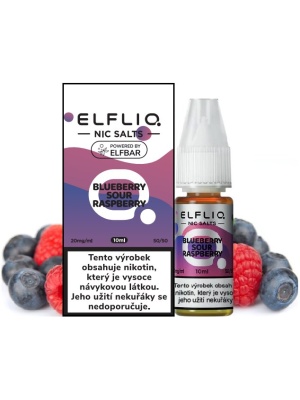 Elf Bar Liquid ELFLIQ Nic SALT Blueberry Sour Raspberry 10ml - 20mg