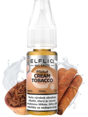 Elf Bar Liquid ELFLIQ Nic SALT Cream Tobacco 10ml - 10mg