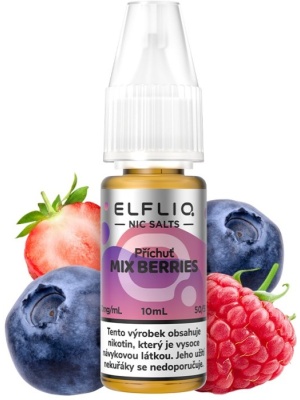 Elf Bar Liquid ELFLIQ Nic SALT Mixed Berries 10ml - 10mg
