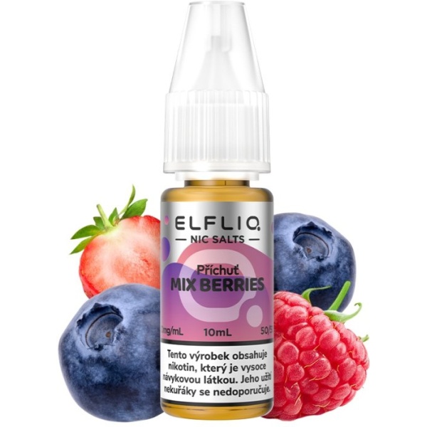 Elf Bar Liquid ELFLIQ Nic SALT Mixed Berries 10ml - 10mg