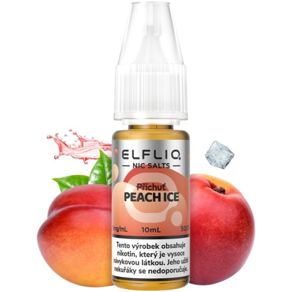 Elf Bar Liquid ELFLIQ Nic SALT Peach Ice 10ml - 10mg