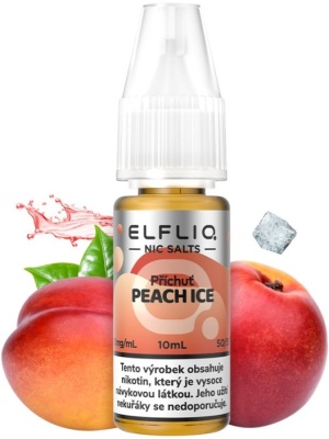 Elf Bar Liquid ELFLIQ Nic SALT Peach Ice 10ml - 20mg