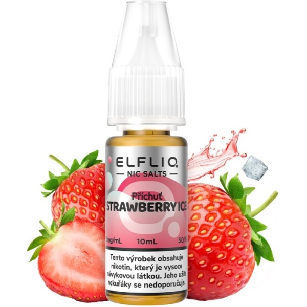 Elf Bar Liquid ELFLIQ Nic SALT Strawberry Ice 10ml - 10mg