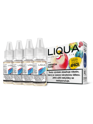 American Blend 4x10ml  (Americký míchaný tabák) - Liquid LIQUA Elements 4Pack - 12 mg