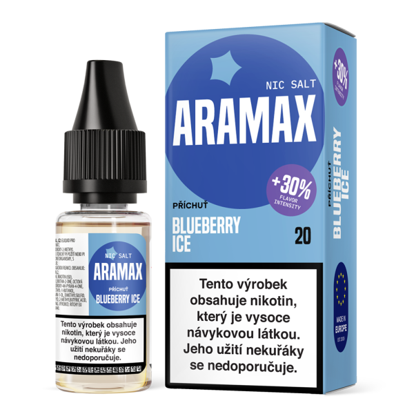 Liquid Aramax Nic Salt - Blueberry Ice 10ml