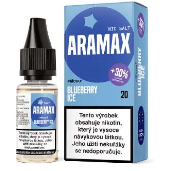 Liquid Aramax Nic Salt - Blueberry Ice 10ml