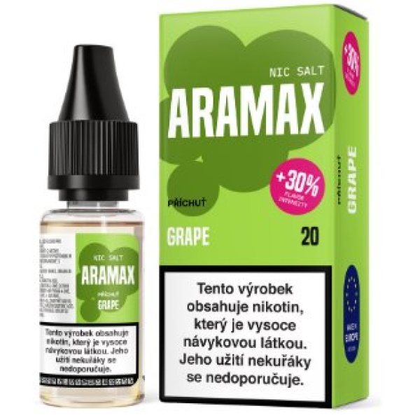 Liquid Aramax Nic Salt - Grape 10ml