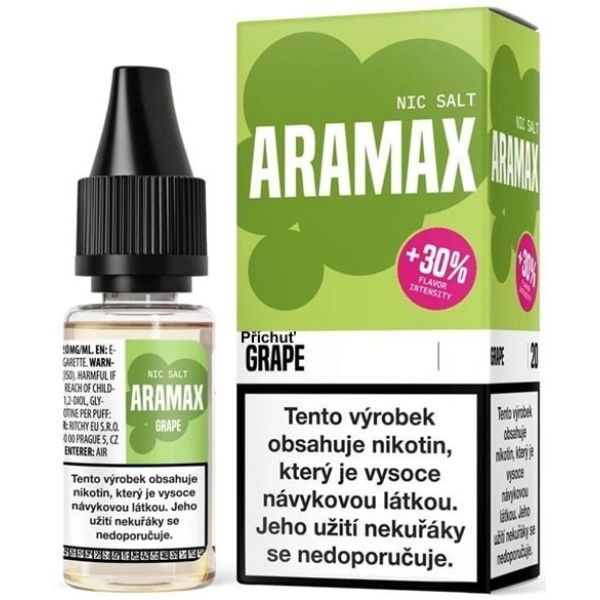 Liquid Aramax Nic Salt - Grape 10ml