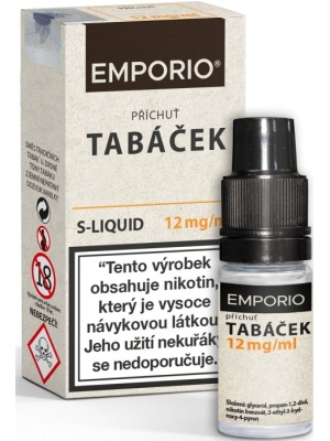 Liquid EMPORIO SALT Tobacco (Tabáček) 10ml - 12mg