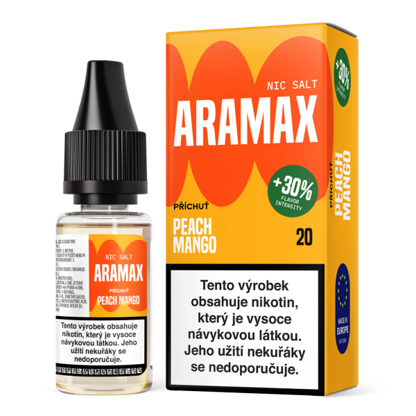 Liquid Aramax Nic Salt - Peach Mango 10ml