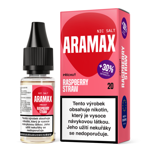 Liquid Aramax Nic Salt - Raspberry Straw 10ml