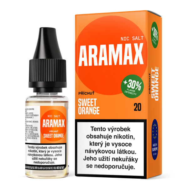 Liquid Aramax Nic Salt - Sweet Orange 10ml